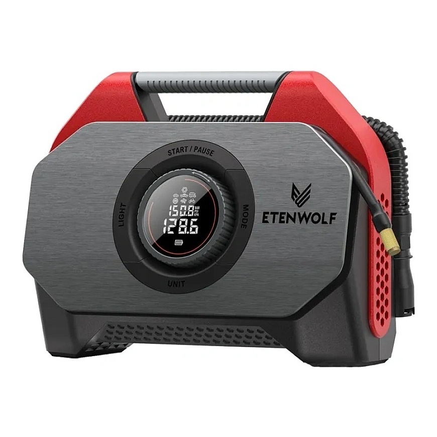 Etenwolf S6 SE Car Air Compressor, 11.03 bar, 15,600 mAh (red)