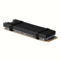 Axagon CLR-M2L6 система охлаждения компьютера M.2 NVMe SSD, Твердотельный накопитель Heatsink/Radiator Черный 1 шт