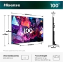 Hisense 100E7S PRO 2,54 m (100") 4K Ultra HD Smart TV „Wi-Fi“ Juoda