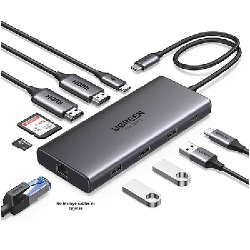 Ugreen 15534 jaotur USB tüüp-C 5000 Mbit/s – 2