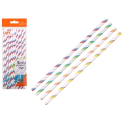 TWIST joogikõrred, 12 tk, 9 x 0.5 x 24, 20343, Simple Solution