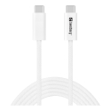 Sandberg 136-57 USB кабель USB4 Gen 3x2 2 m USB C Белый