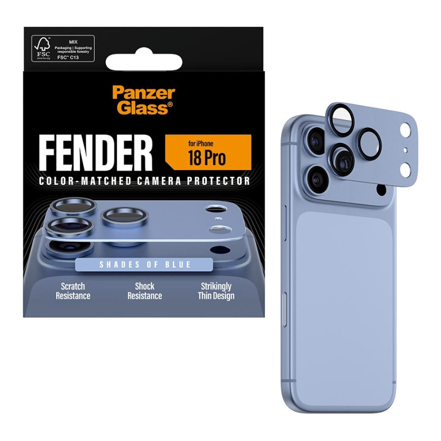 PanzerGlass ® Fender Camera Lens Protector Shades of Blue iPhone 18 Pro Kirkas näytönsuoja 1 kpl – 5
