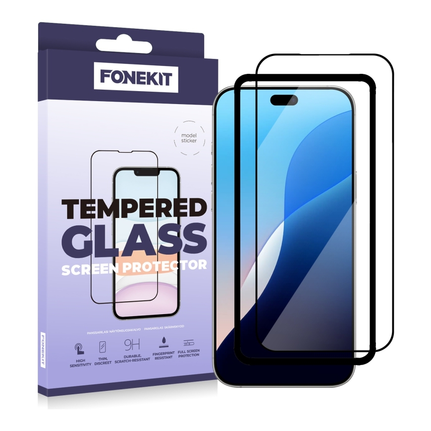 FoneKit Ultra Cover stikla pārklājums, iPhone 18 Pro / 17 Pro