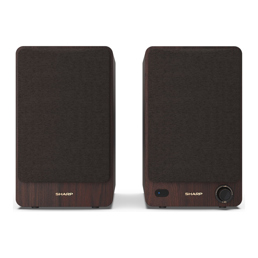 Sharp BOOKSHELF SPEAKERS kahesuunaline Pruun Juhtmega ühendatud & juhtmevaba 60 W – 3
