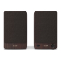 Sharp BOOKSHELF SPEAKERS kahesuunaline Pruun Juhtmega ühendatud & juhtmevaba 60 W