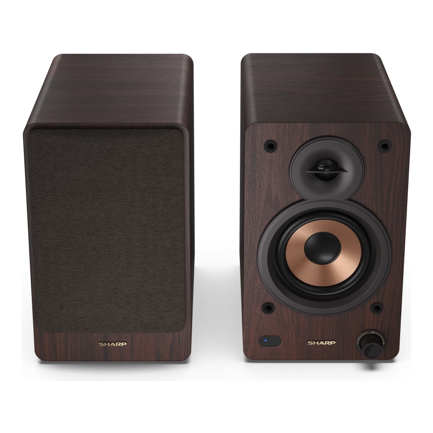 Sharp BOOKSHELF SPEAKERS 2-полосная Коричневый Проводной и беспроводной 60 W – 4