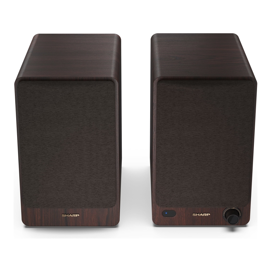 Sharp BOOKSHELF SPEAKERS kahesuunaline Pruun Juhtmega ühendatud & juhtmevaba 60 W – 5