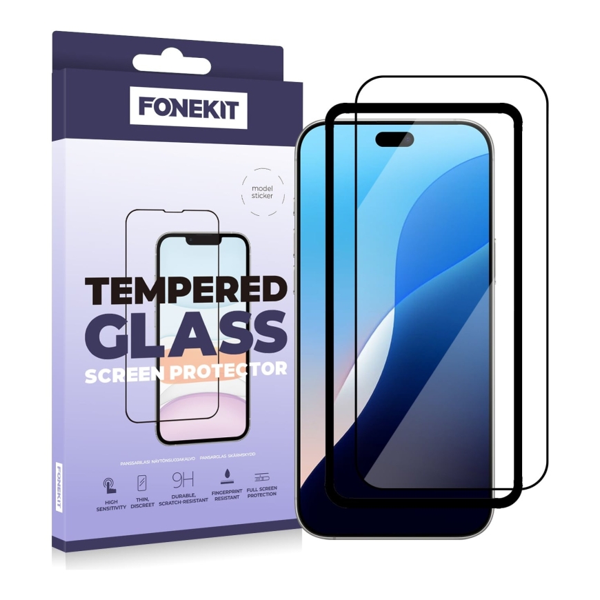 FoneKit Full Cover screen protector, iPhone 18 Pro / 17 Pro