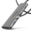 Axagon HMC-5H USB 5Gbps hub, 3x USB-A, HDMI 4k/30Hz, PD 100W, 100cm USB-C cable Axagon HMC-5H USB 5Gbps hub, 3x USB-A, HDMI 4k/30Hz, PD 100W, 100cm USB-C cable