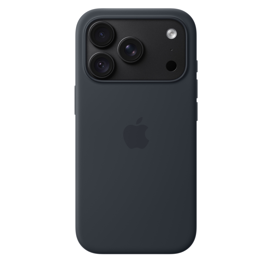 Apple iPhone 18 Pro MagSafe силиконовый чехол, тёмно-синий – 4