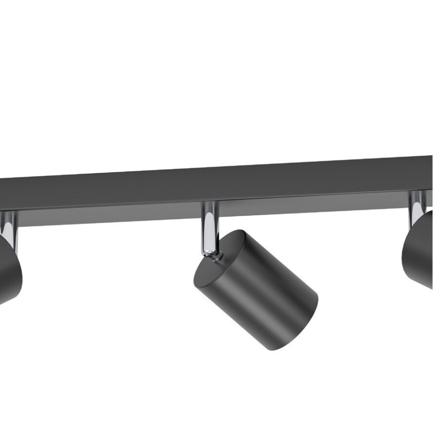 Eglo Adfira-Z Spot Light Ceiling Lamp, black / chrome, 3 light sources – 3