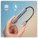 Axagon HUB USB HUE-STC, 4x USB ALU STRIP hub, 1x USB-A 5Gbps, 2x USB-A & 1x USB-C 480Mbps, kabel USB Axagon HUB USB HUE-STC, 4x USB ALU STRIP hub, 1x USB-A 5Gbps, 2x USB-A & 1x USB-C 480Mbps, kabel USB