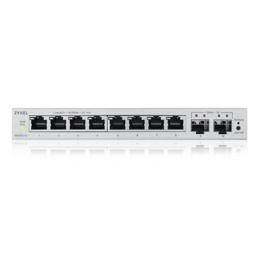 Zyxel GS1200-10v3 Управляемый L2 Gigabit Ethernet (10/100/1000) Настольный Серый – 3