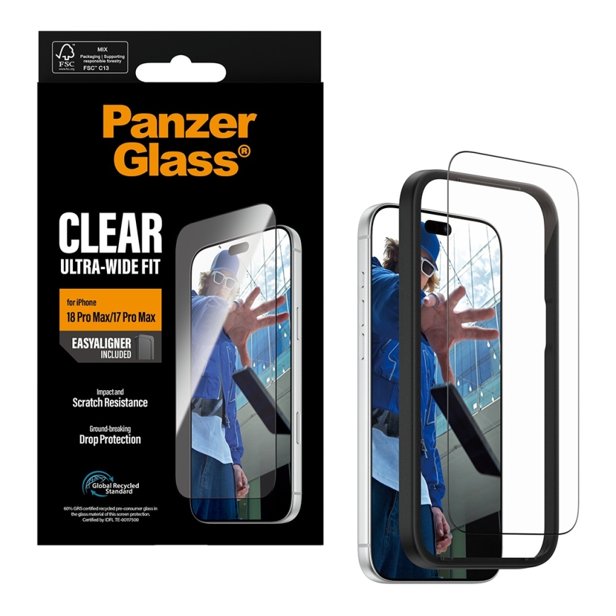 PanzerGlass ® Screen Protector iPhone 18 Pro Max | 17 Pro Max | Ultra-Wide Fit w. EasyAligner Kirkas – 5