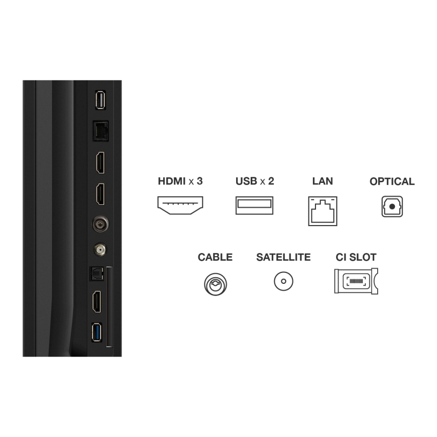 TCL T69C 85T69C televizorius 2,16 m (85") 4K Ultra HD Smart TV „Wi-Fi“ Juoda 450 cd/m² – 4