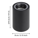 Eglo Carosso-Z smart ceiling light, black Eglo Carosso-Z smart ceiling light, black