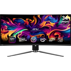 MSI MPG 341CQPX QD-OLED PC lamekuvar 86,4 cm (34") 3440 x 1440 pikslit UltraWide Quad HD Must