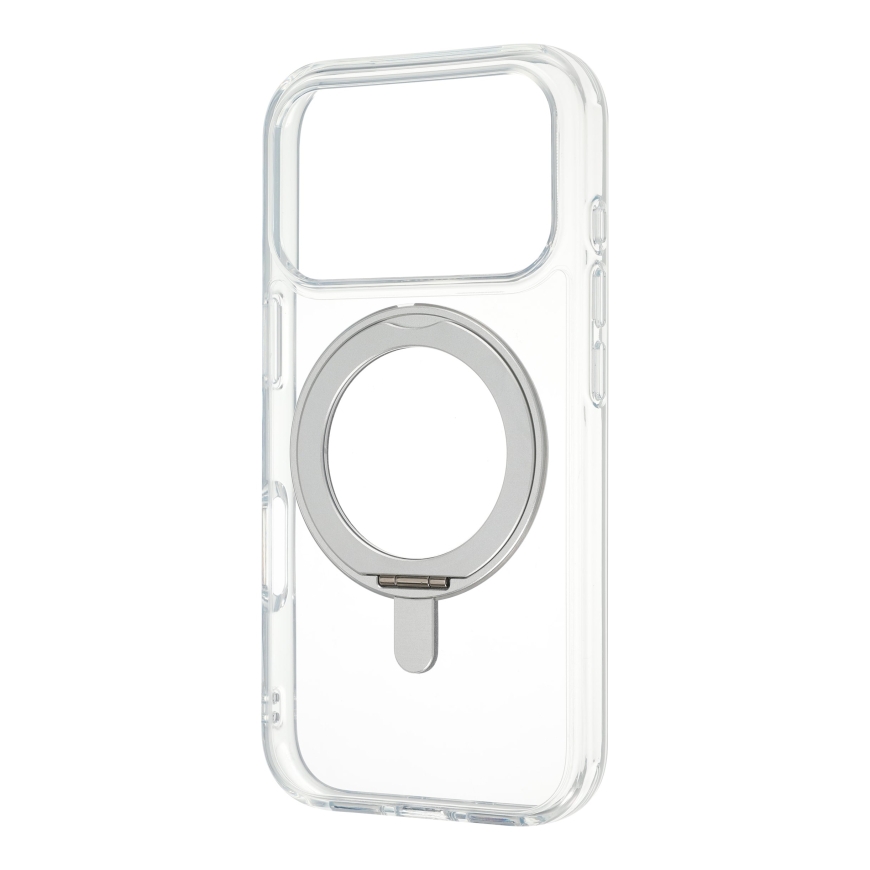 FoneKit Premium Kickstand MagSafe kaitseümbris jalustaga, iPhone 18 Pro Max / 17 Pro Max, läbipaistev – 4
