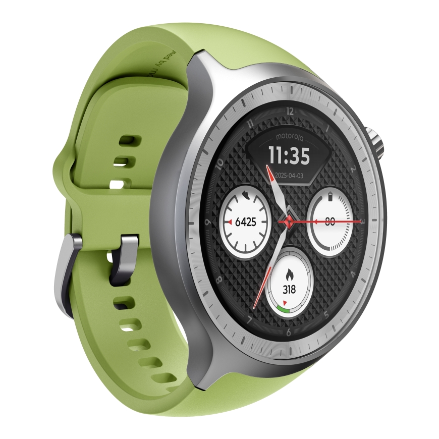 Motorola Moto Watch 3.63 cm (1.43") OLED 47 mm Digital Touchscreen Silver GPS (satellite) – 2