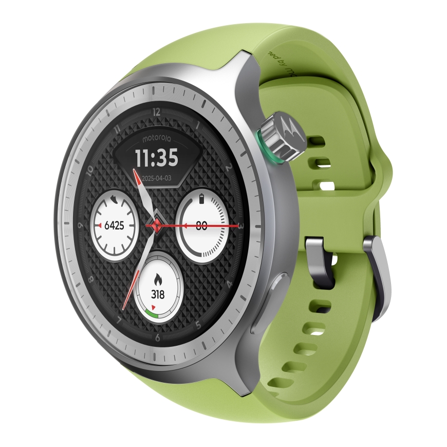 Motorola Moto Watch 3.63 cm (1.43") OLED 47 mm Digital Touchscreen Silver GPS (satellite) – 3