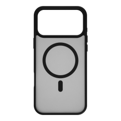 FoneKit MagSafe Soft Touch kaitseümbris, iPhone 18 Pro Max / 17 Pro Max, must/hall