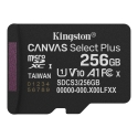Kingston Technology 256 Gt micSDXC Canvas Select Plus Gen3 150R A1, yhden kappaleen pakkaus ilman so Kingston Technology 256 Gt micSDXC Canvas Select Plus Gen3 150R A1, yhden kappaleen pakkaus ilman so