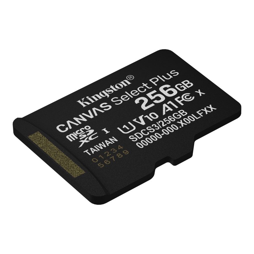 Kingston Technology 256 Gt micSDXC Canvas Select Plus Gen3 150R A1, yhden kappaleen pakkaus ilman so – 2