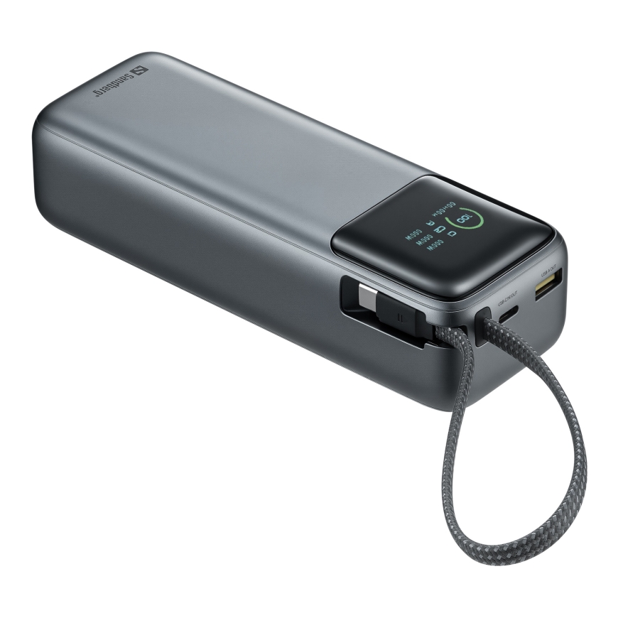 Sandberg 421-30 akku- ja paristolaturi Litium polymeeri (LiPo) 20000 mAh Musta, Harmaa – 5