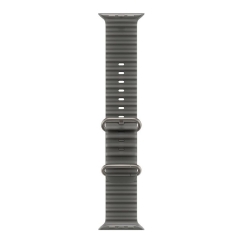 49mm Translucent Black Ocean Band - Natural Titanium Finish