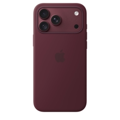 Apple iPhone 18 Pro Max MagSafe силиконовый чехол, бордовый