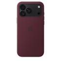 Apple iPhone 18 Pro Max MagSafe silikonā ieguldīts vāks, vīna sarkans