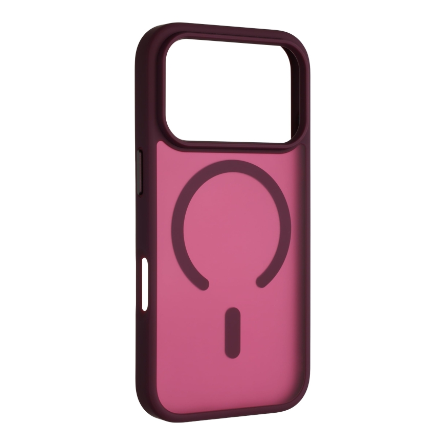 FoneKit MagSafe Soft Touch kaitseümbris, iPhone 18 Pro Max / 17 Pro Max, veinipunane – 3
