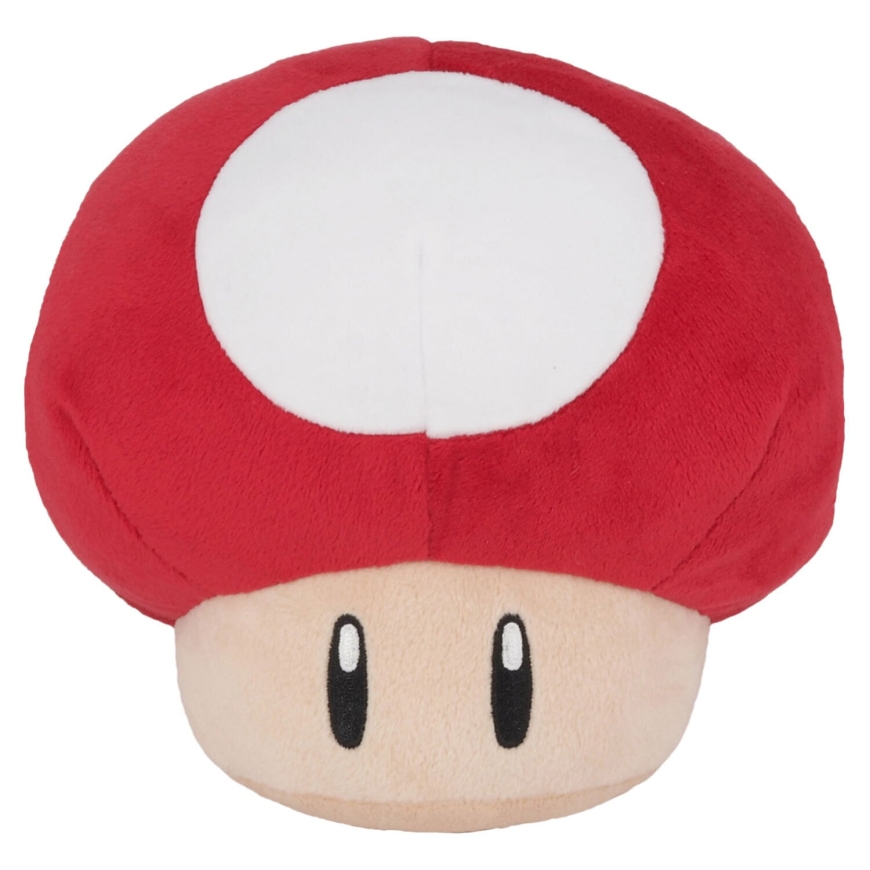 Nintendo Super Mario minkštas žaislas Grybas, raudonas, 16 cm