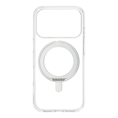 FoneKit Premium Kickstand MagSafe kaitseümbris statsionaariga, iPhone 18 Pro / 17 Pro, läbipaistev