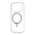 FoneKit Premium Kickstand MagSafe dėklas su laikikliu, iPhone 18 Pro / 17 Pro, skaidrus