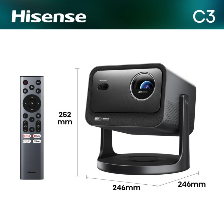 Hisense C3 DLP UHD 4K (3840x2160) 3D Silver – 2