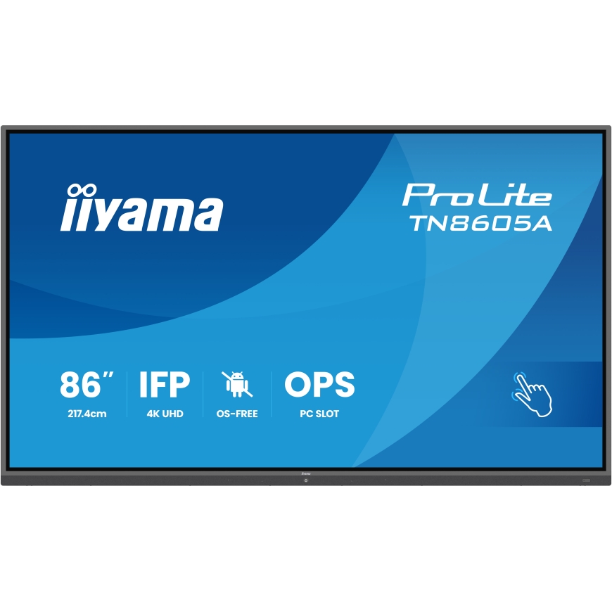 iiyama TN8605A-B1AG Signage Display Interactive flat panel 2.17 m (85.6") 500 cd/m² 4K Ultra HD Blac – 2