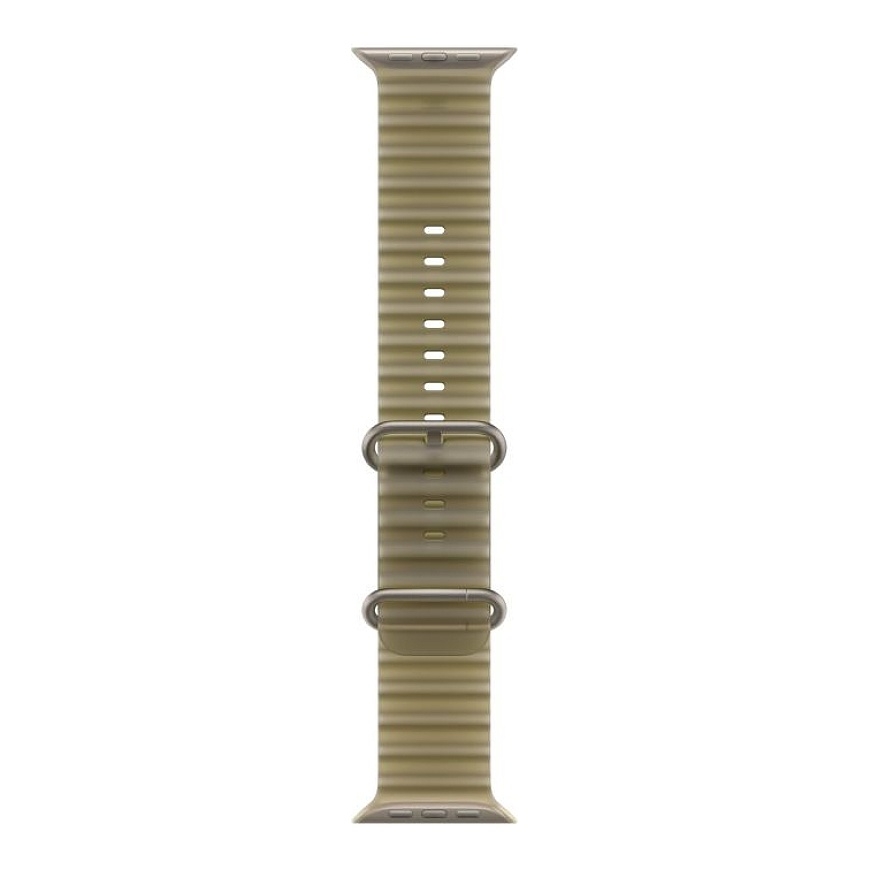 49mm Translucent Kelp Ocean Band - Natural Titanium Finish