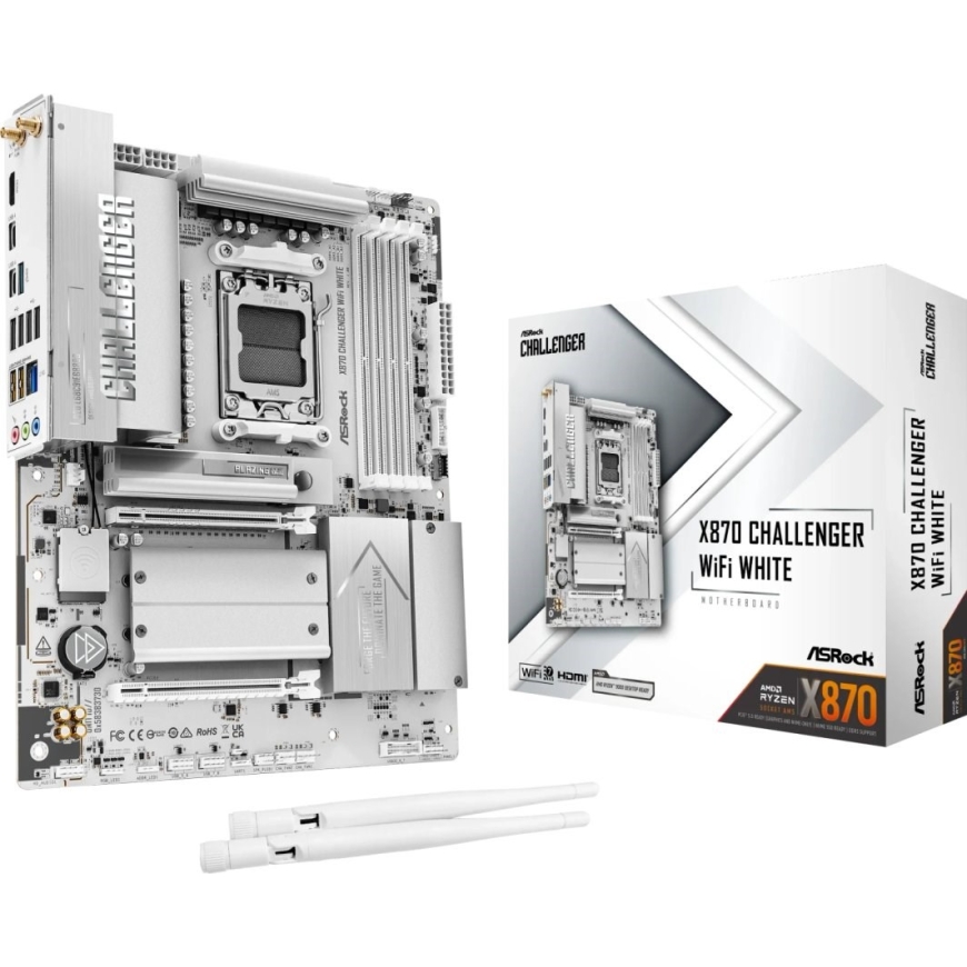 Asrock X870 CHALLENGER WIFI WHITE mātesplate – 2