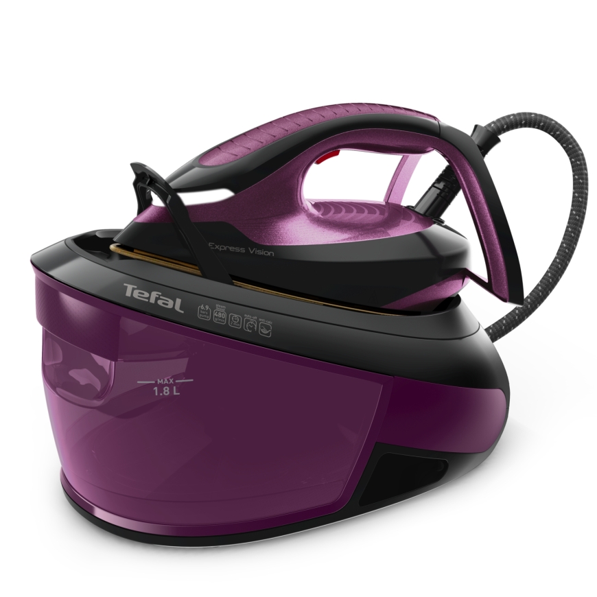 Tefal Express Vision SV8152 2800 W 1,8 L Durilium AirGlide Autoclean soleplate Violetinė, Juoda