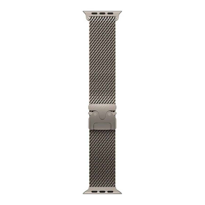 49mm Natural Titanium Milanese Loop - Medium