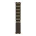 49mm Dark Olive Alpine Loop - Medium - Natural Titanium Finish 49mm Dark Olive Alpine Loop - Medium - Natural Titanium Finish