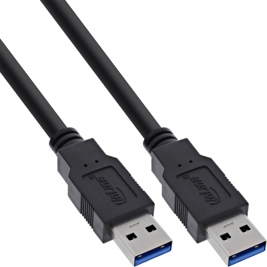 InLine 35203 USB-kaabel USB 3.2 Gen 1 (3.1 Gen 1) 0,3 m USB A Mini-USB B Must