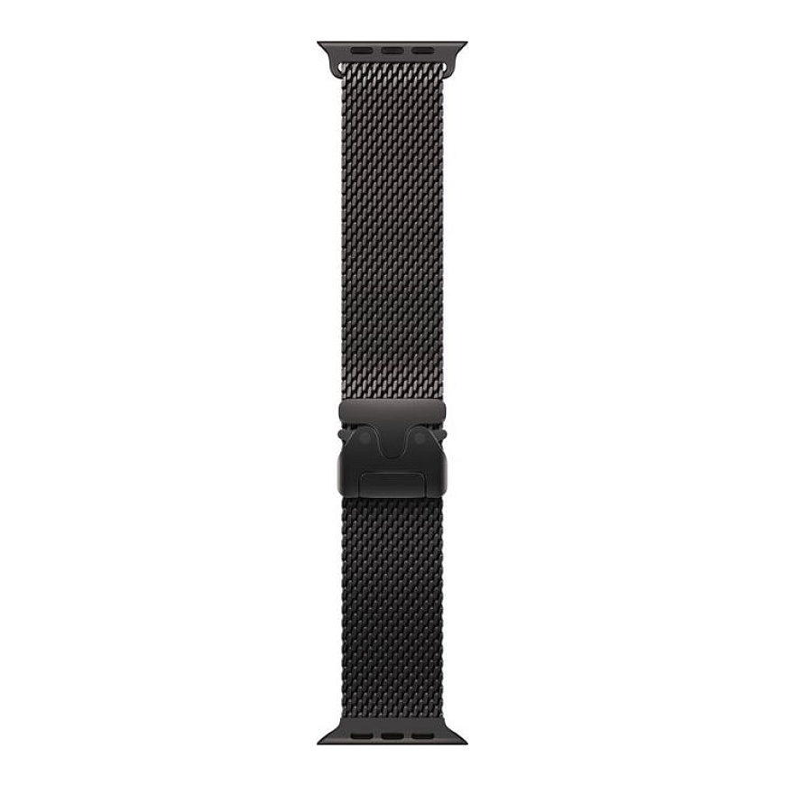 49mm Black Titanium Milanese Loop - Medium