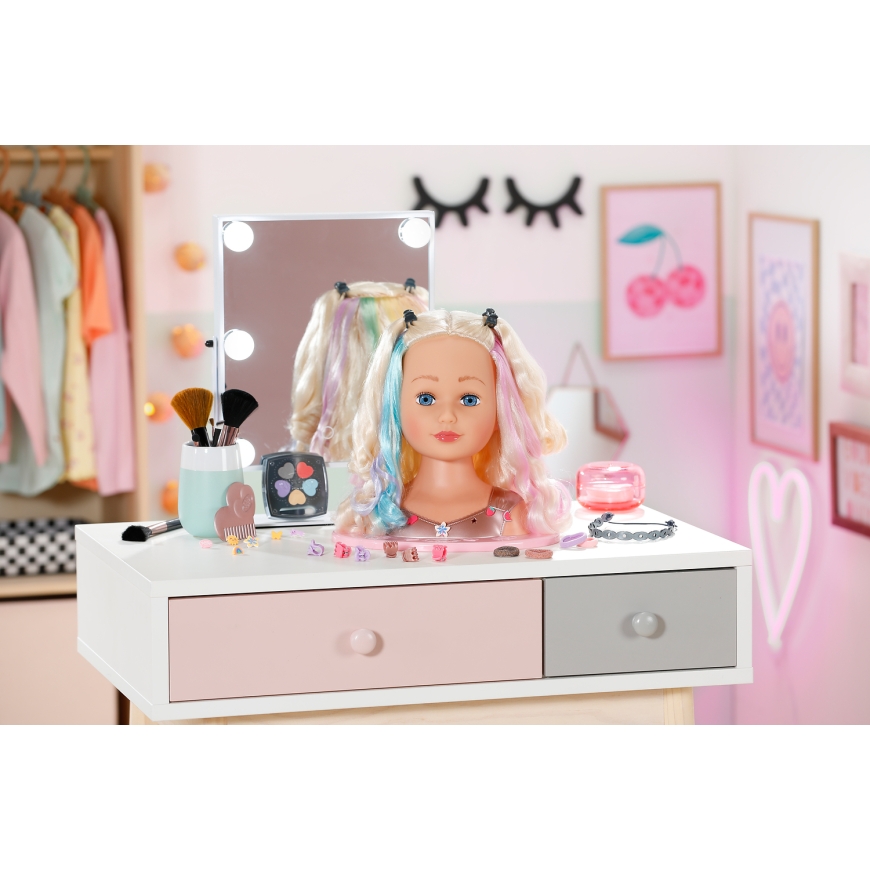 BABY born Styling Head Rainbow 27cm – 3