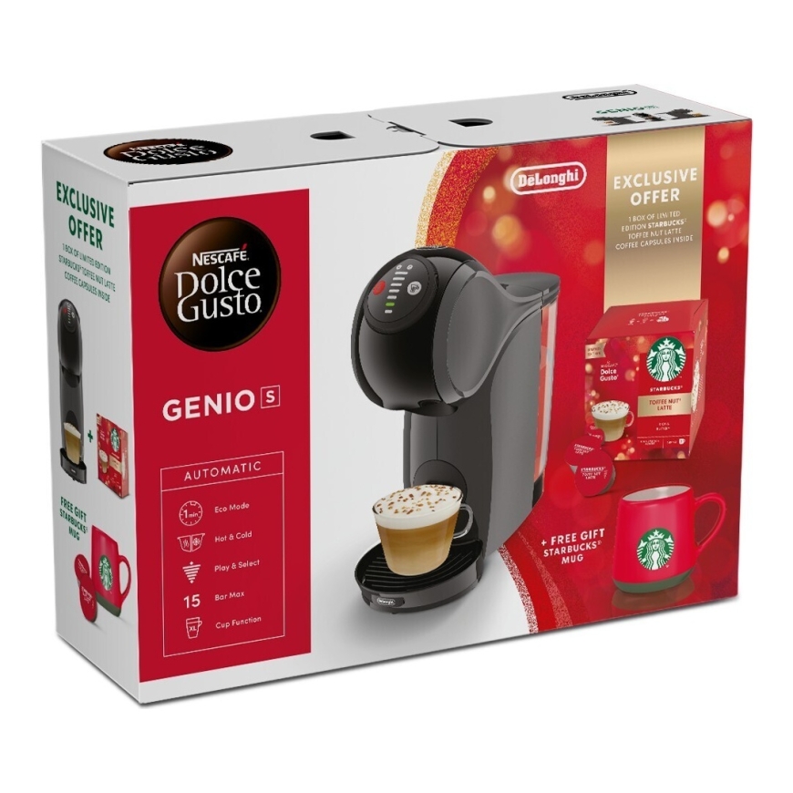 Dolce Gusto Genio S Starbucks Holiday Pack kapselikeitin – 3