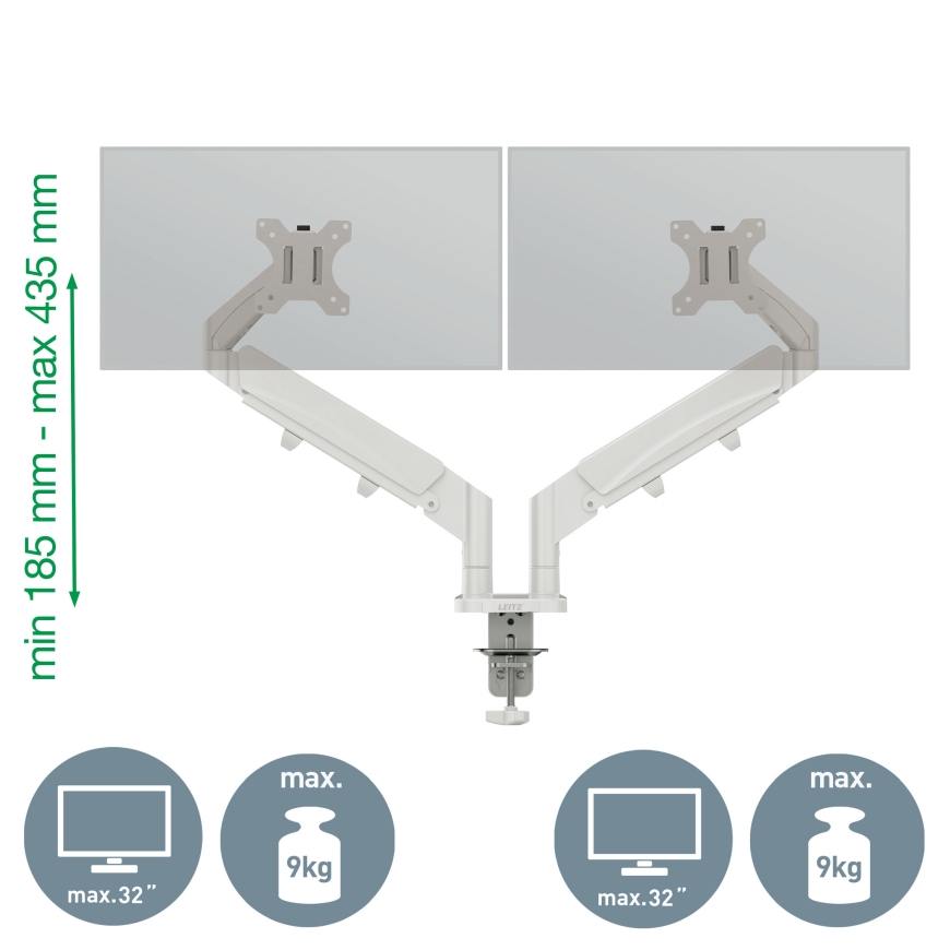 Leitz 65370085 monitora stiprinājums un statīvs – 4