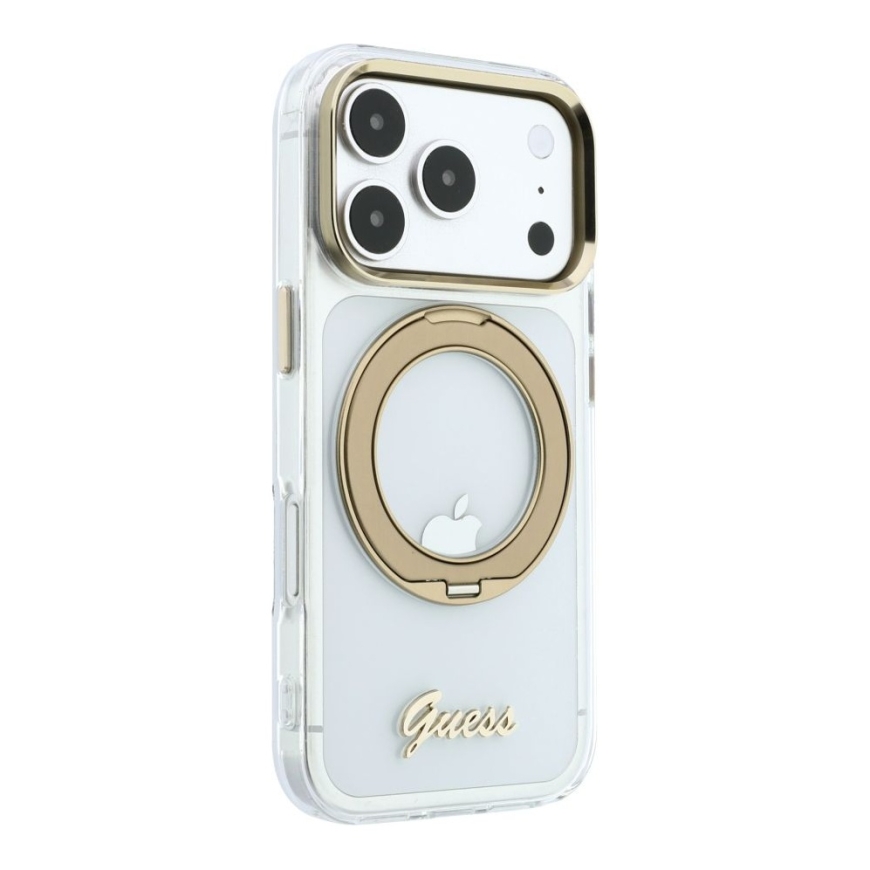 Apple iPhone 18 Pro Max HC MagSafe IML Renkaateline 360 Script Metallilogo Läpinäkyvä