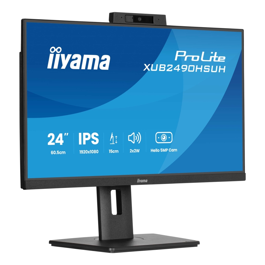 iiyama XUB2490HSUH-B2 kompiuterio monitorius 60,5 cm (23.8") 1920 x 1080 pikseliai „Full HD“ LED Juoda